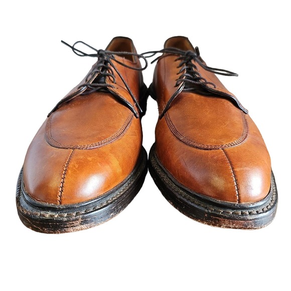 ALLEN EDMONDS WALTON LEATHER split TOE OXFORD SHOES Size 12A 2143 w/flannel bags main image 15